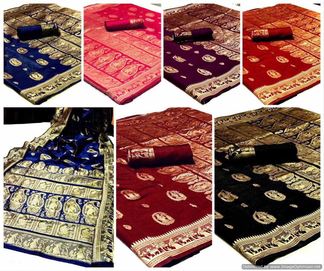 Sanskruti Silk Soft Silk Heavy Pallu Festive Wear Saree